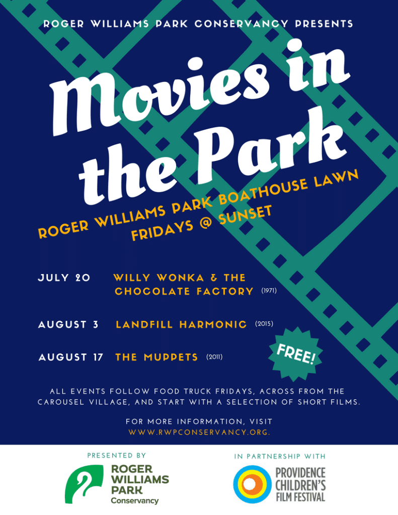 Movies in the Park 2018 Roger Williams Park