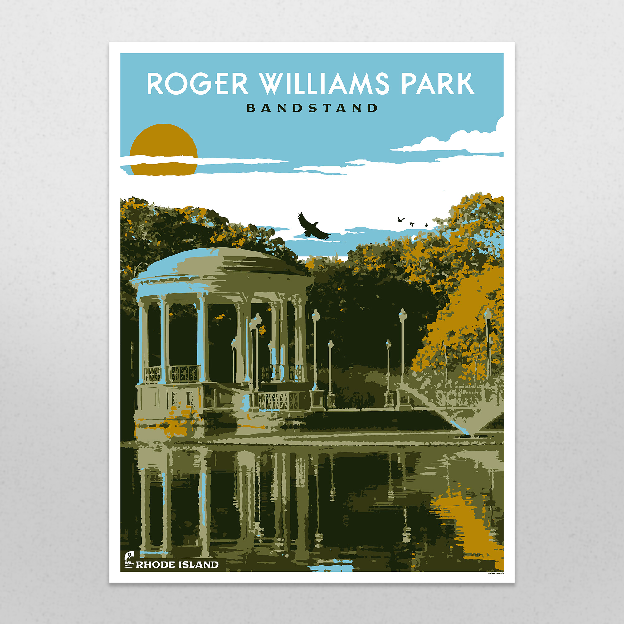 Providence 1905 Roger Williams Park RI Vintage Old Photo 8.5" x 11" Reprint 